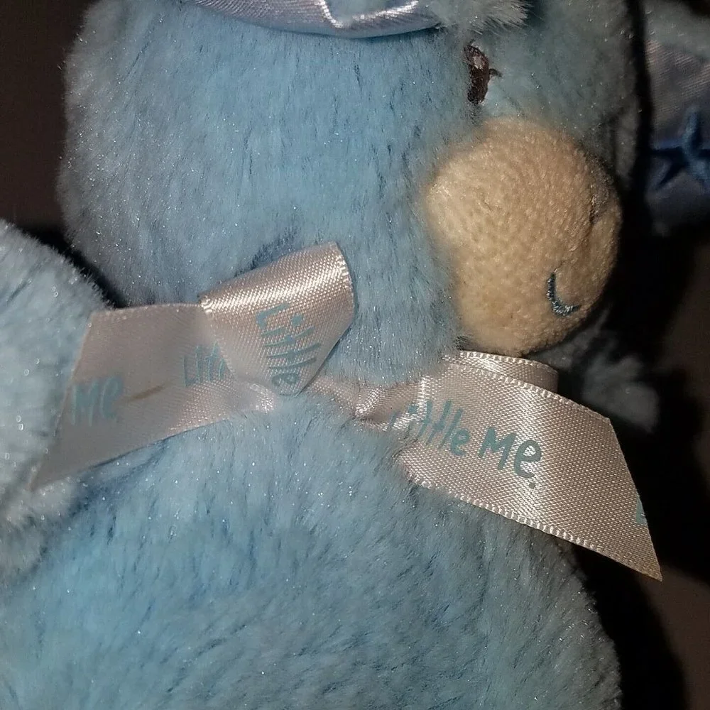 Little Me Blue Puppy Dog Plush Lovey Baby Toy 7